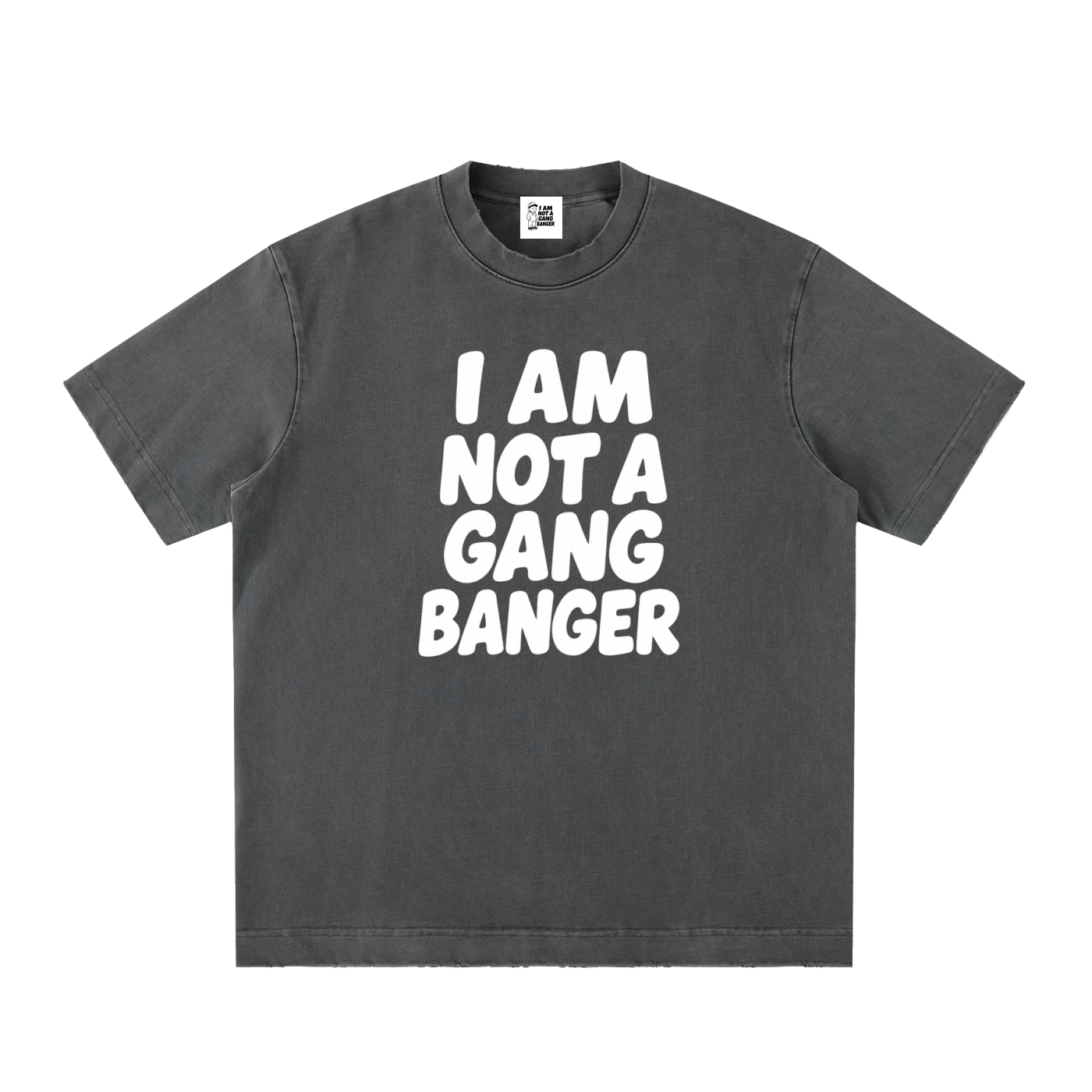 Unisex Heavyweight Vintage Washed Frayed T-Shirt