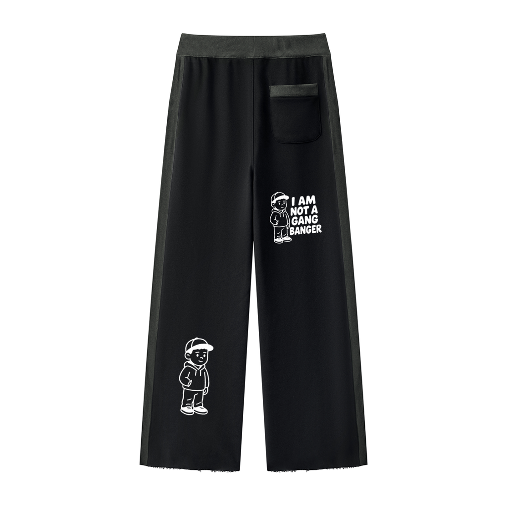 Women's Color Block Raw Hem Sweatpants
