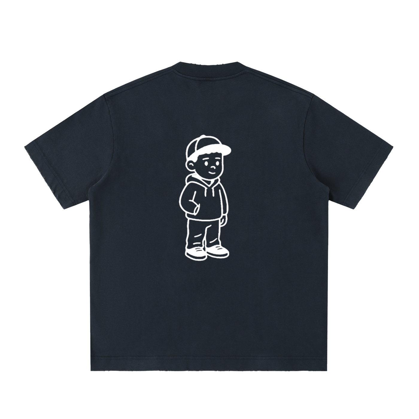 Heavyweight Vintage Washed Frayed T-Shirt