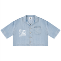 Women's Vintage Wash Boxy Cropped Shirt
