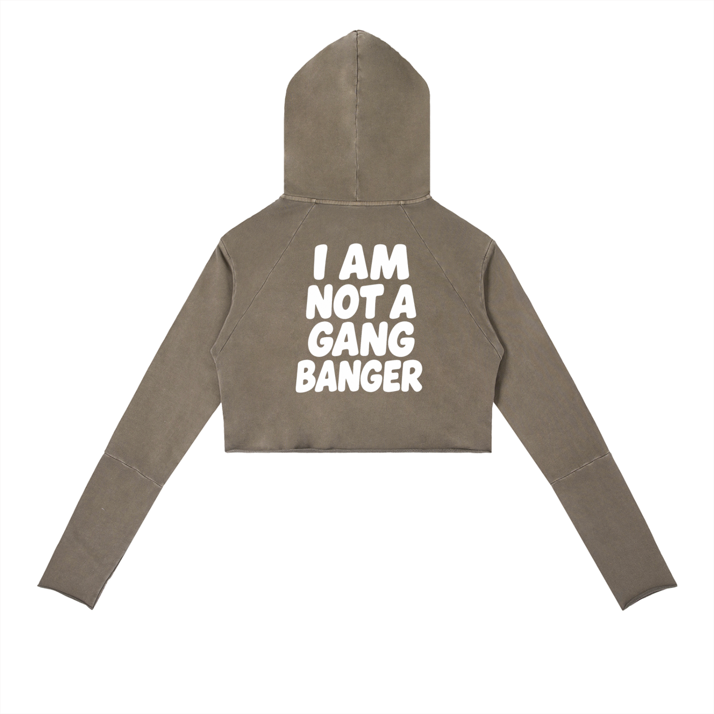 Vintage Washed Raw Edge Hoodie