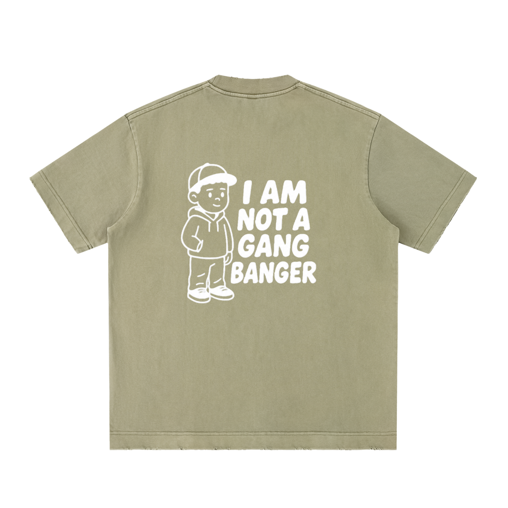 Heavyweight Vintage Washed Frayed T-Shirt