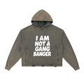 Vintage Washed Frayed-Hem Hoodie