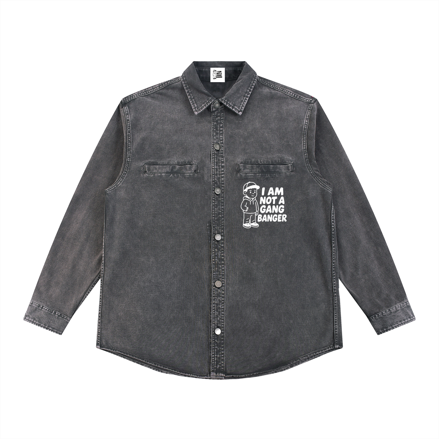 Unisex Denim Vintage Washed Heavyweight Jacket