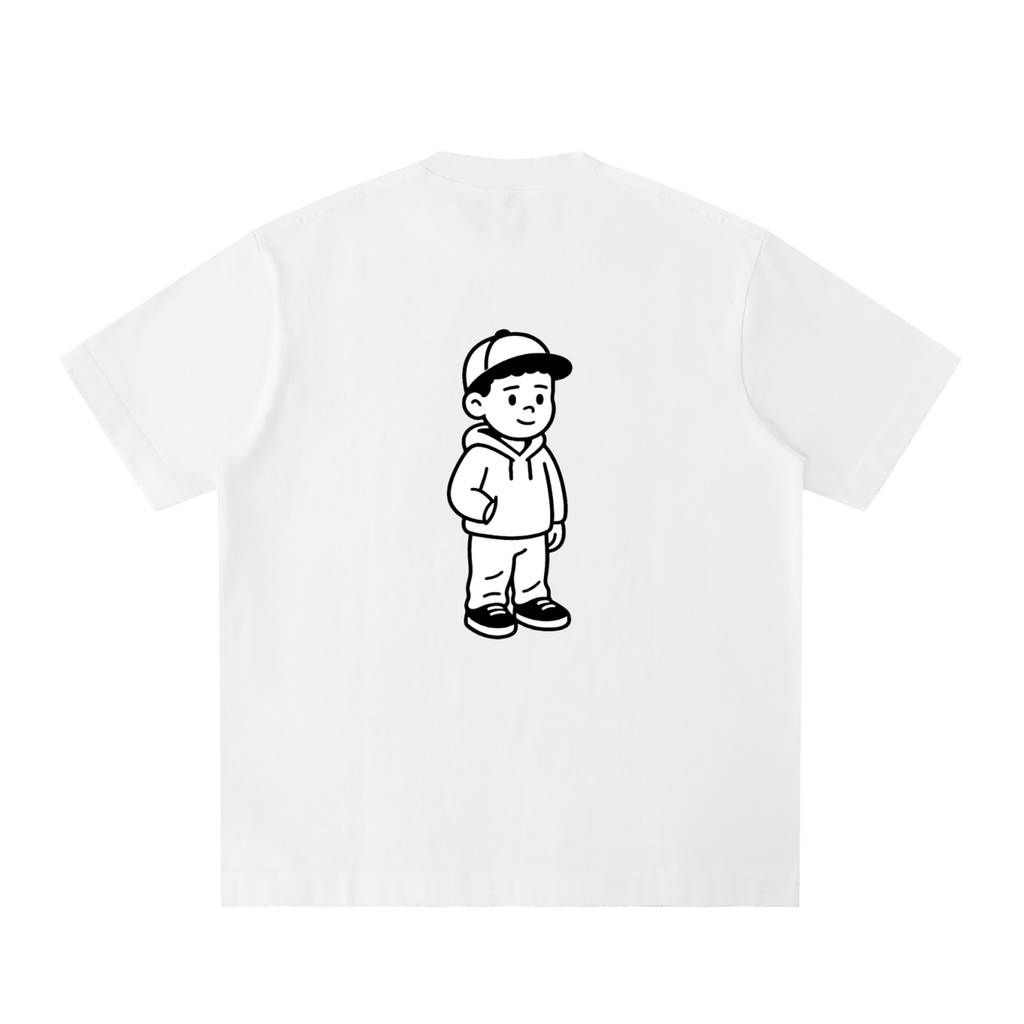 Heavyweight Vintage Washed Frayed T-Shirt
