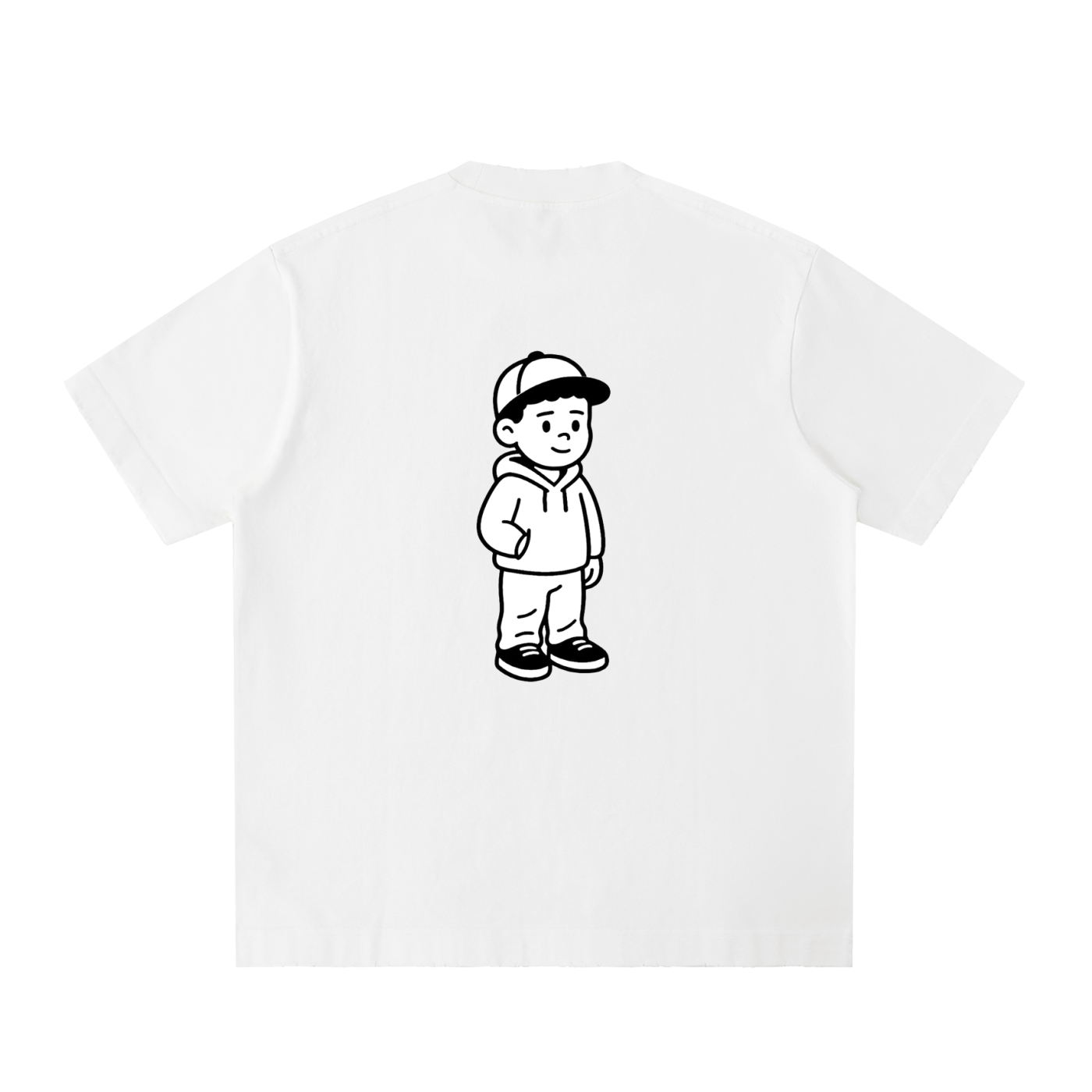 Heavyweight Vintage Washed Frayed T-Shirt