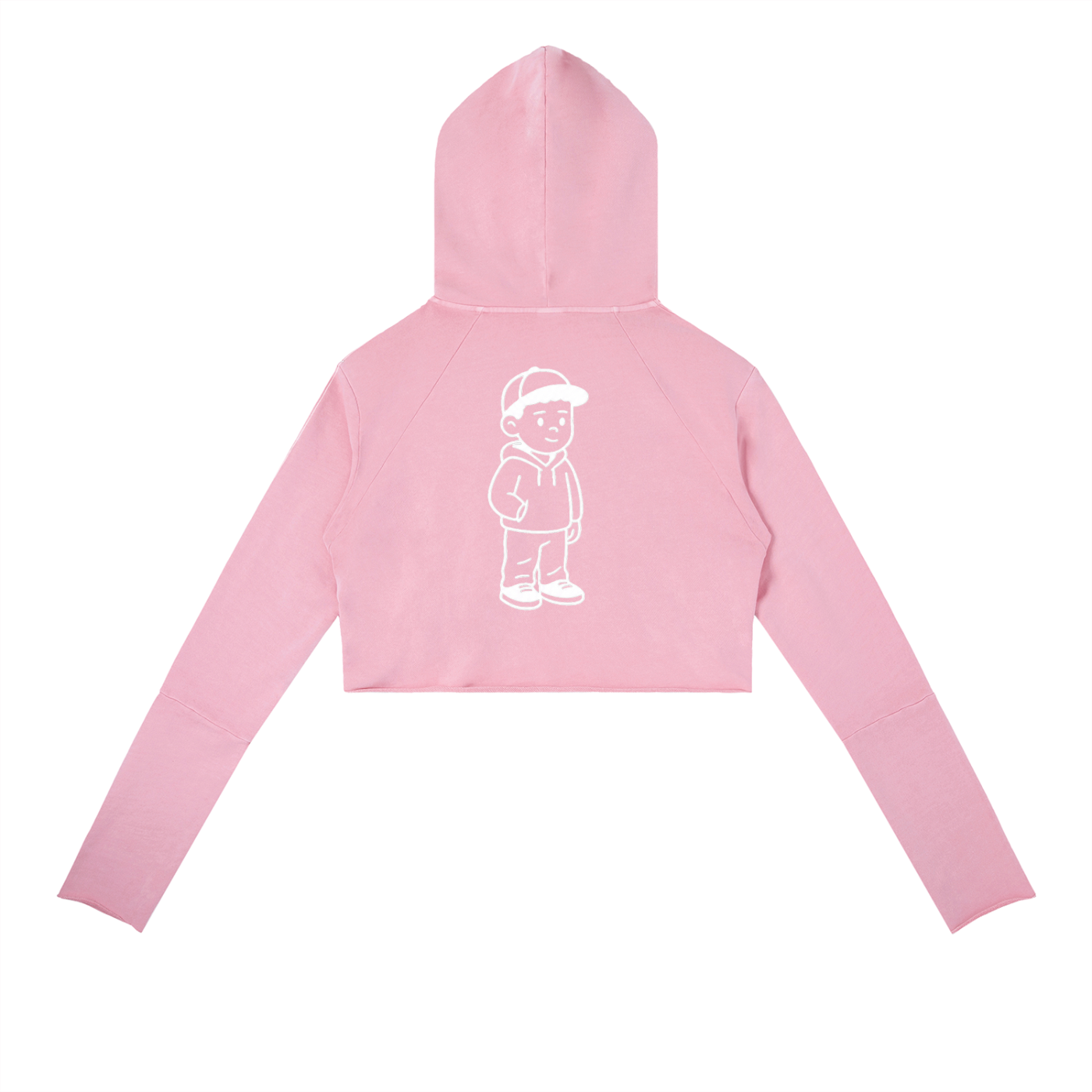 Vintage Washed Raw Edge Hoodie