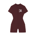 Women's Quarter-Zip Short Sleeve Romper