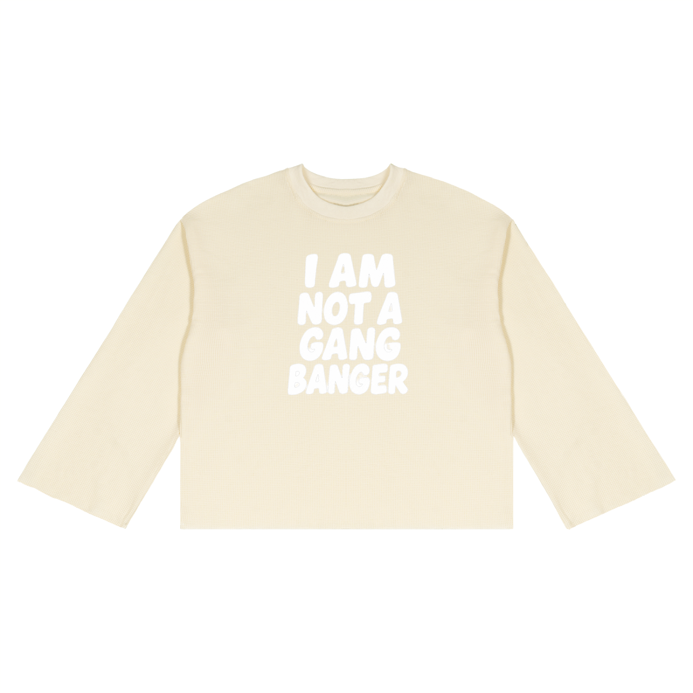 Unisex Waffle Raw Edge T-Shirt