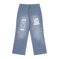 Men's Vintage Wash Splatter Denim Jeans