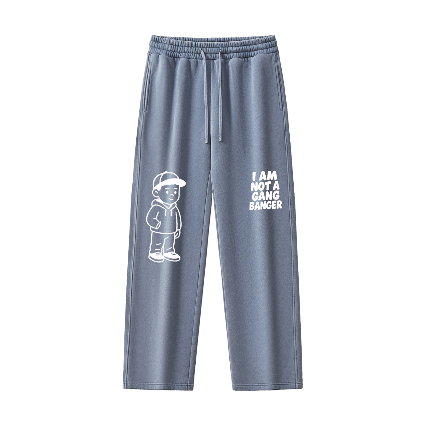 Frayed Enzyme Washed Fleece Sweatpants