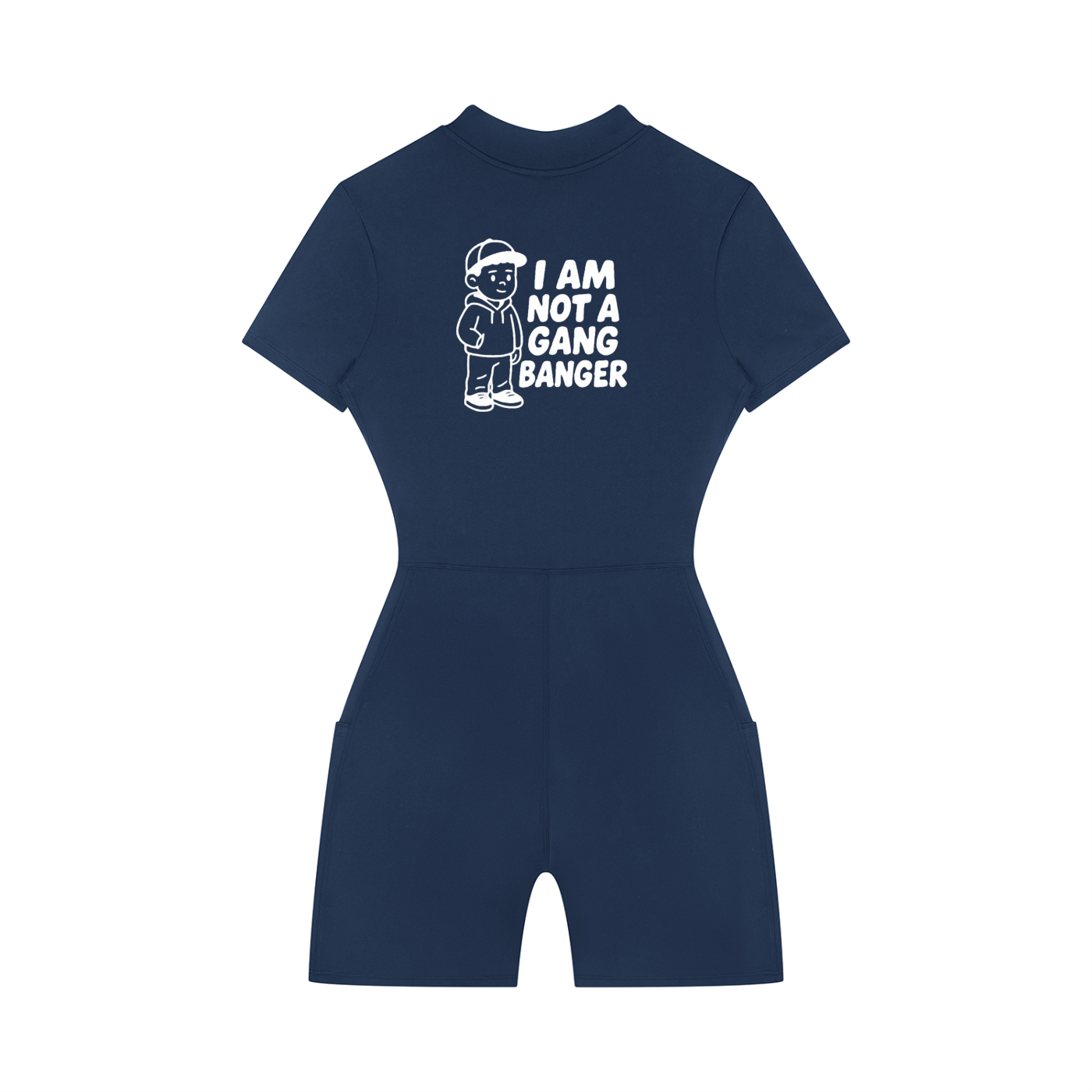 Women's Quarter-Zip Short Sleeve Romper