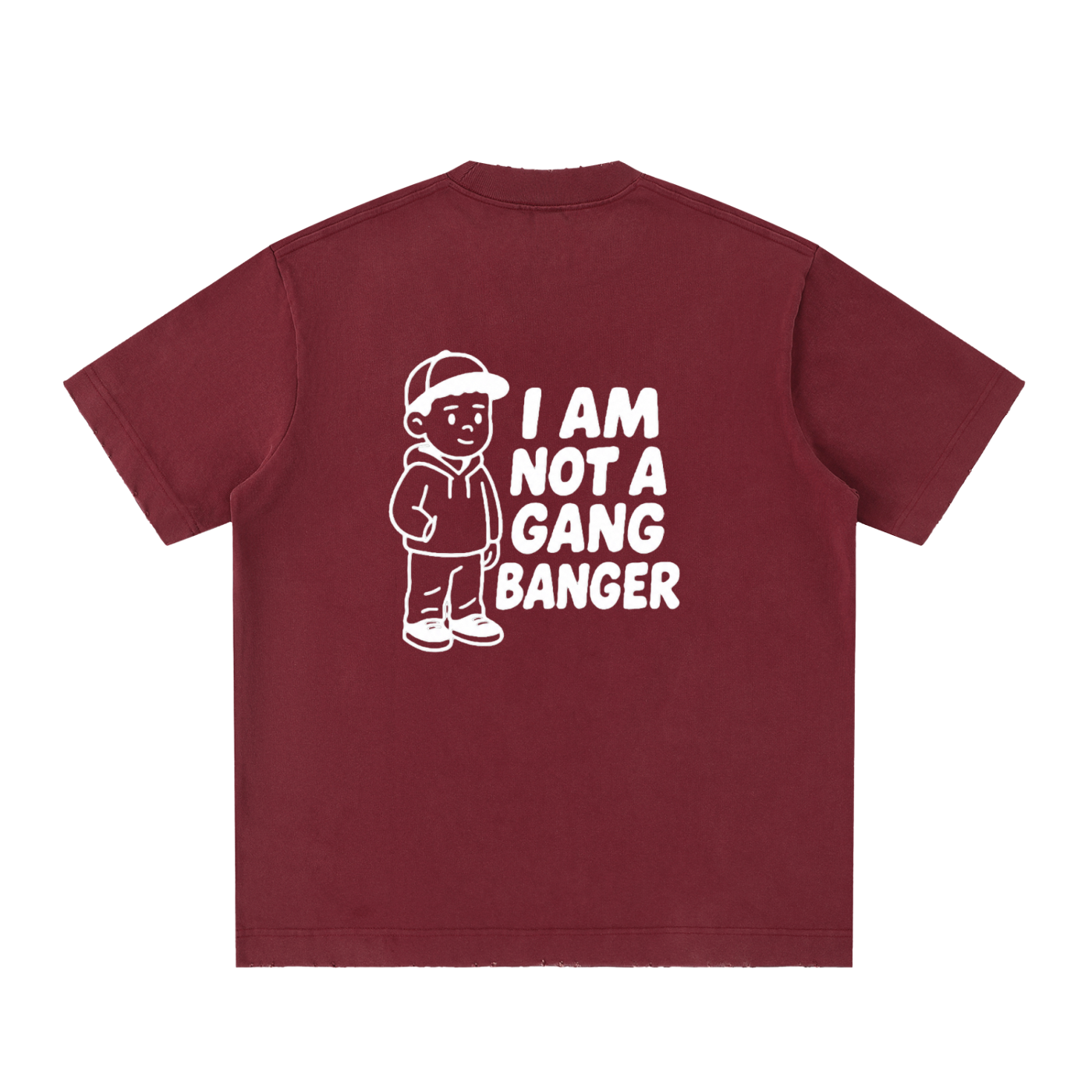 Heavyweight Vintage Washed Frayed T-Shirt