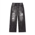 Men’s Vintage Wash Wide Leg Jeans