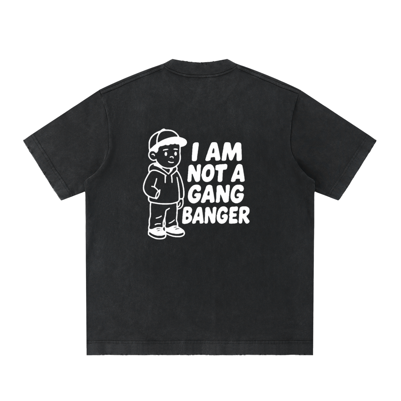 Heavyweight Vintage Washed Frayed T-Shirt