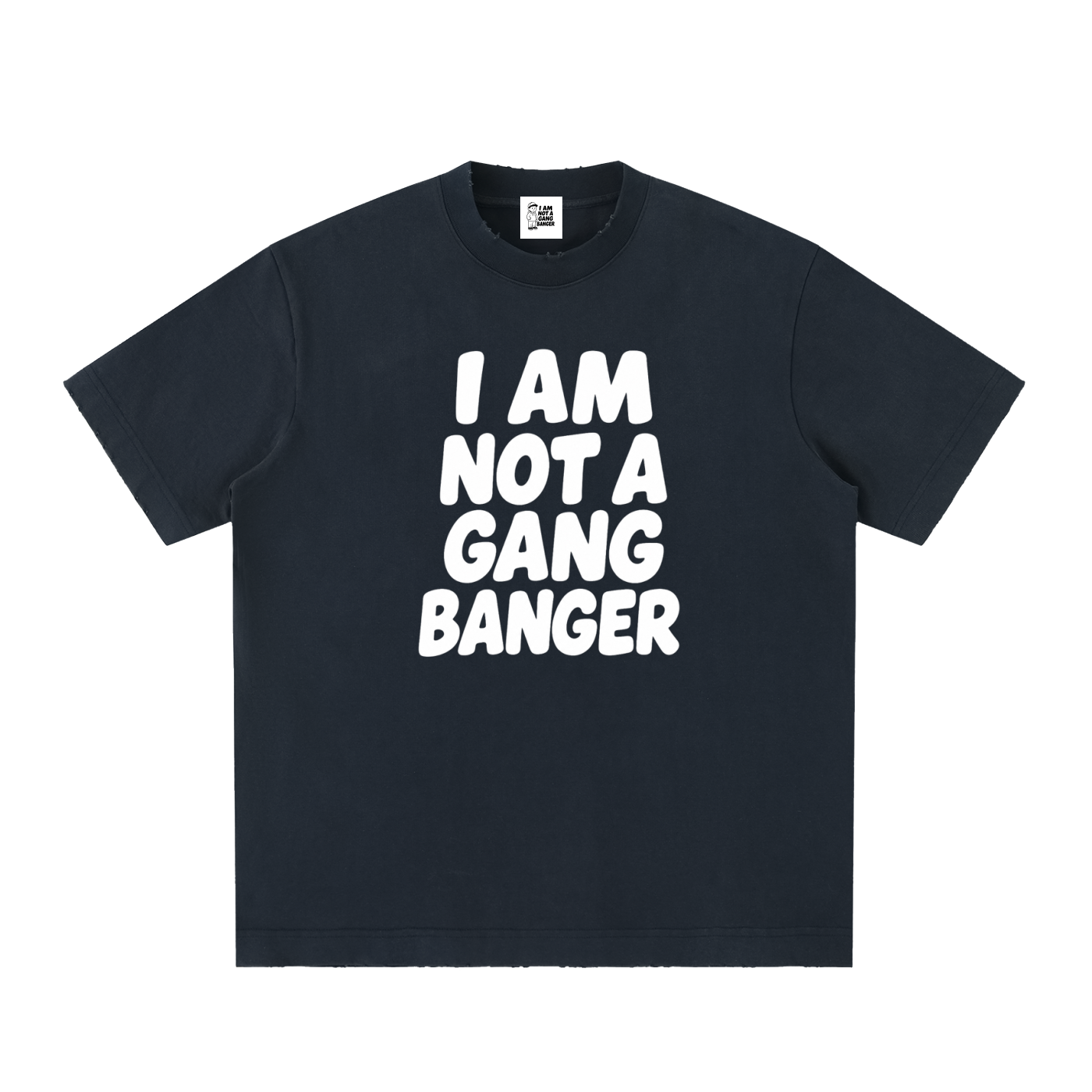 Unisex Heavyweight Vintage Washed Frayed T-Shirt