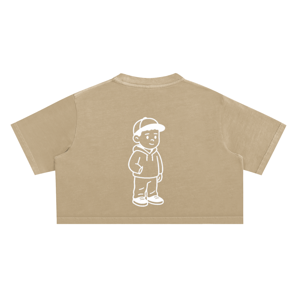 Snow Washed Crop Top