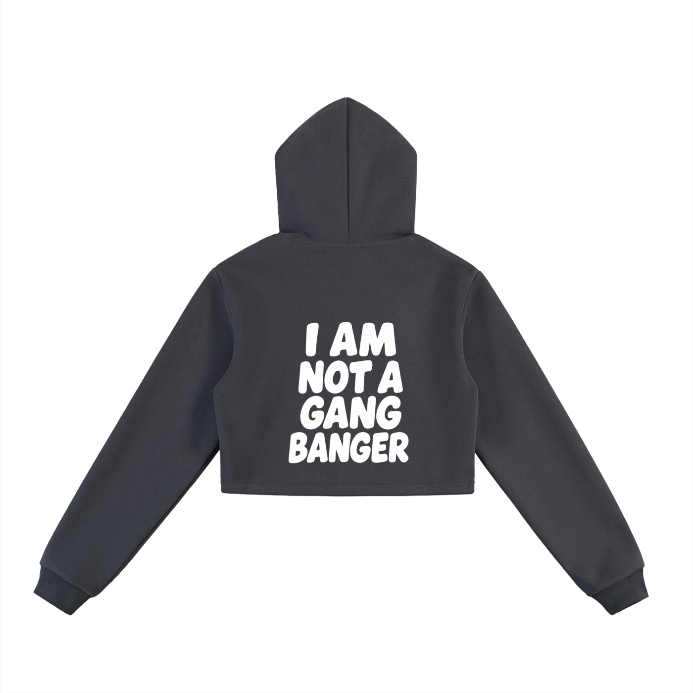 Essential Cropped Zip-Up Hoodie