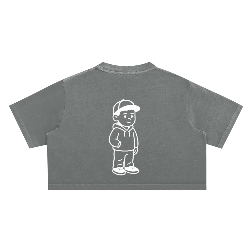 Snow Washed Crop Top