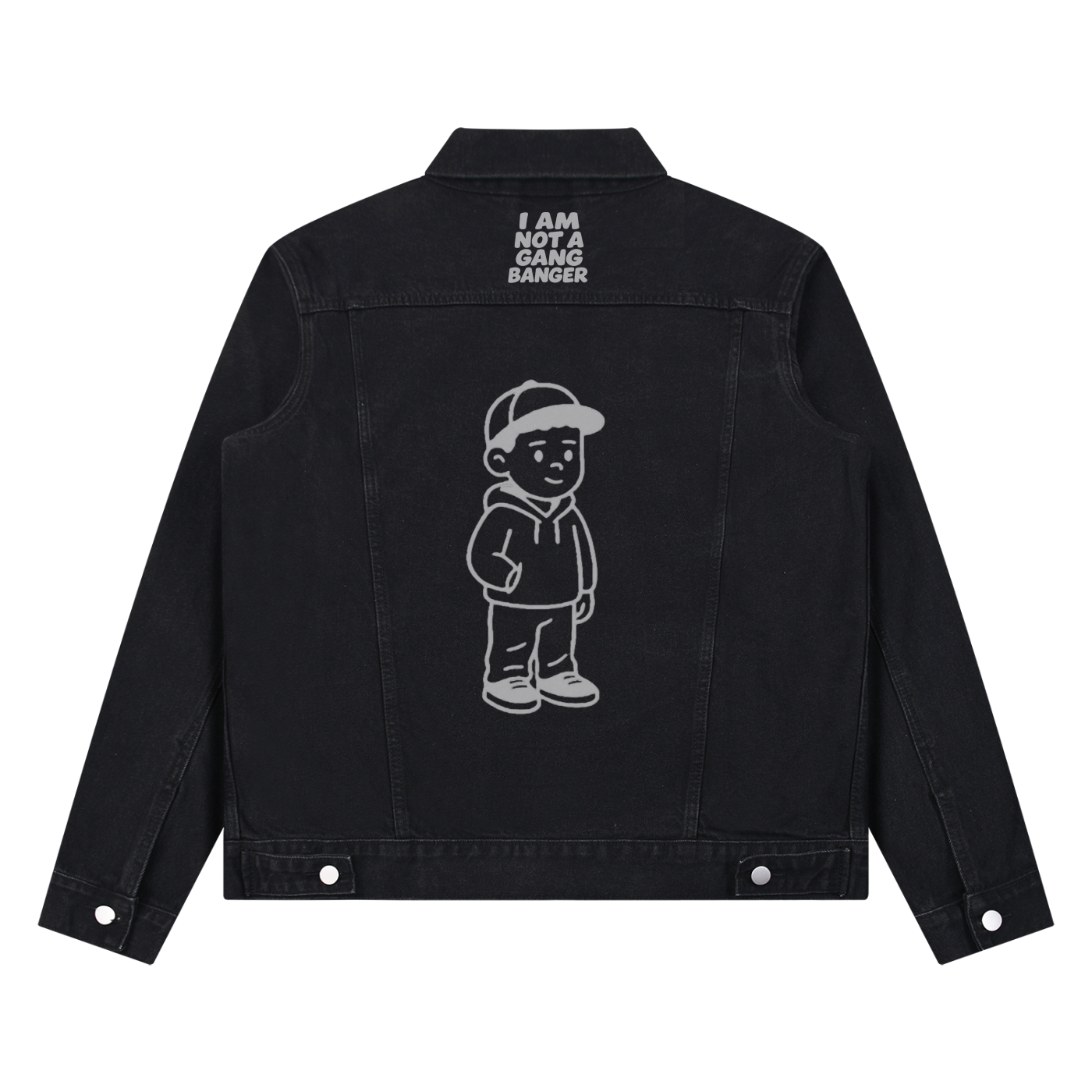 Unisex Vintage Wash Denim Jacket