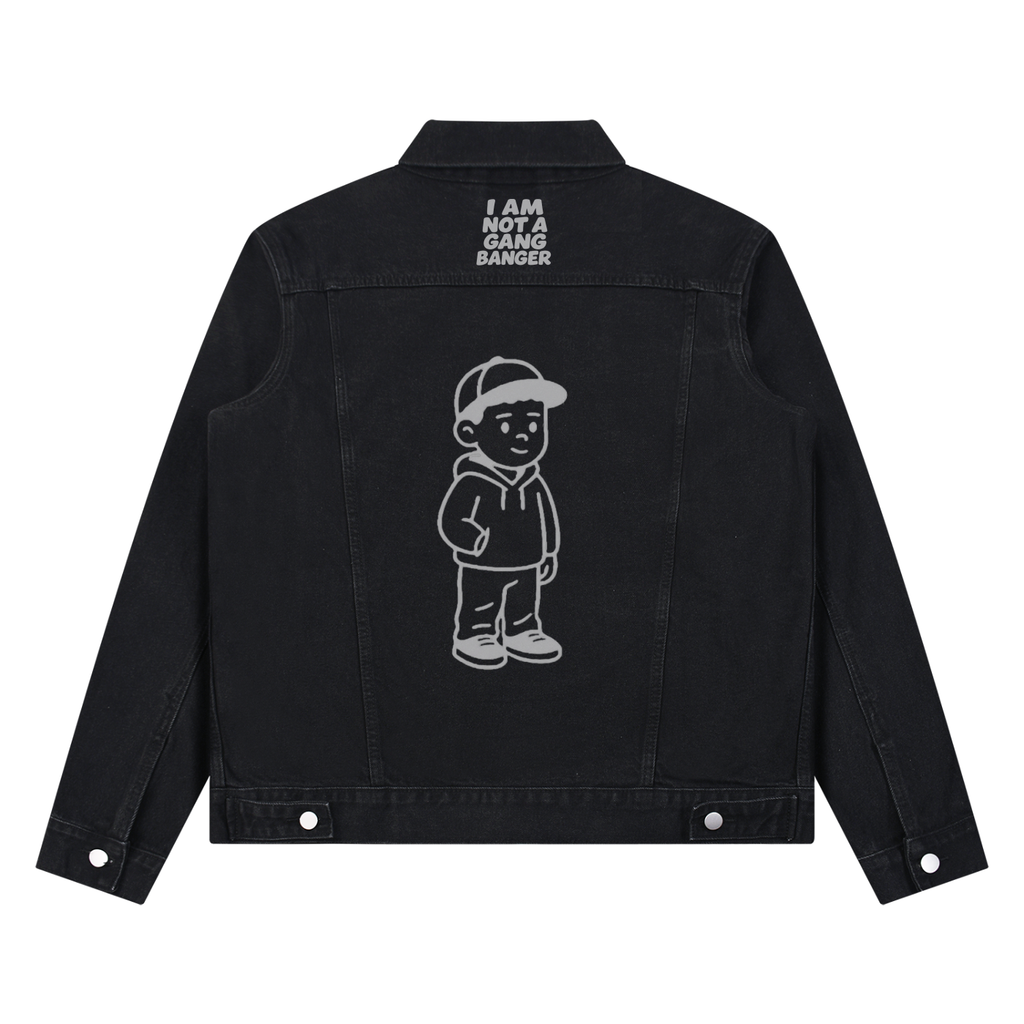 Unisex Vintage Wash Denim Jacket