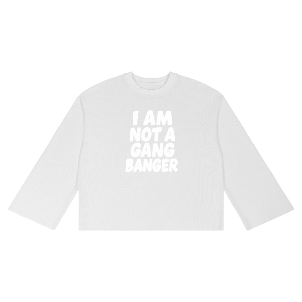 Unisex Waffle Raw Edge T-Shirt