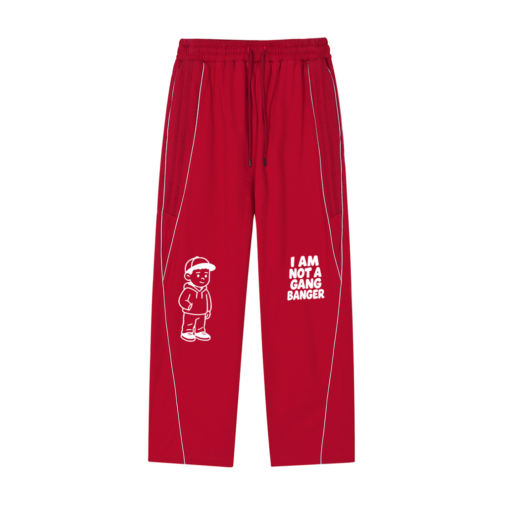 Reflection Striped Straight-Leg Sweatpants