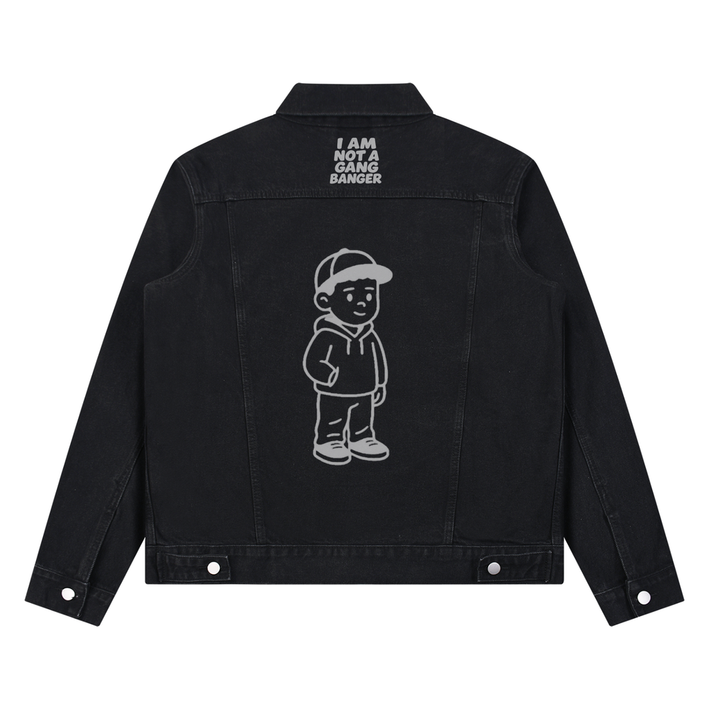 Unisex Vintage Wash Denim Jacket