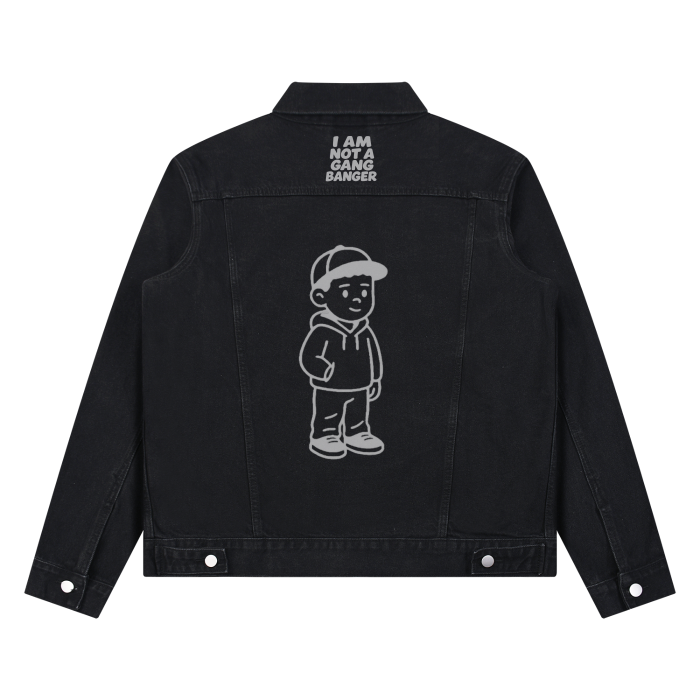 Unisex Vintage Wash Denim Jacket