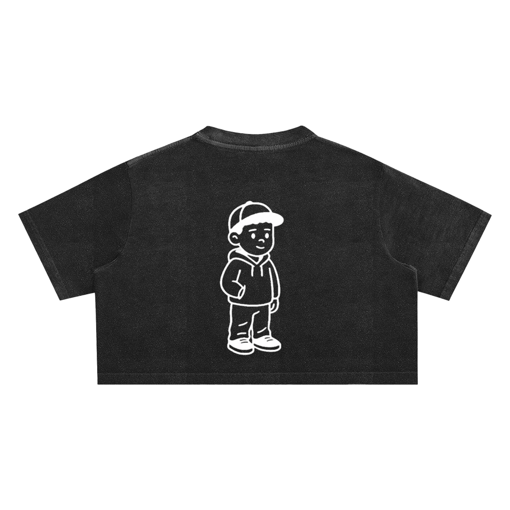 Snow Washed Crop Top