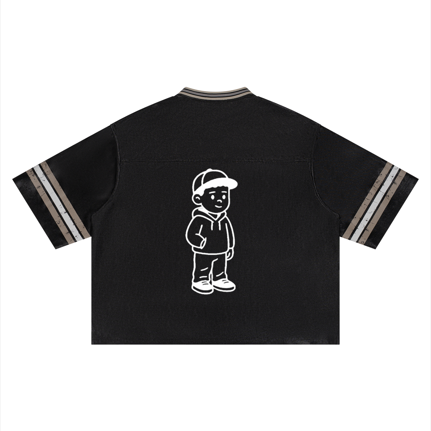 Unisex Boxy Striped Soccer Jersey