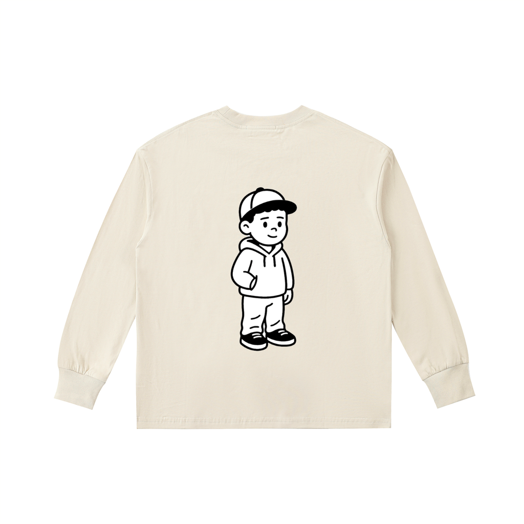 Kids' Quick-Dry Cotton Long-Sleeve Tee