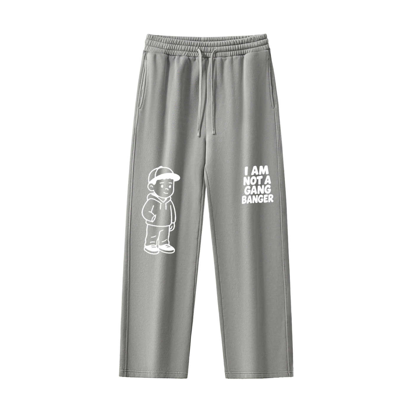 Frayed Enzyme Washed Fleece Sweatpants