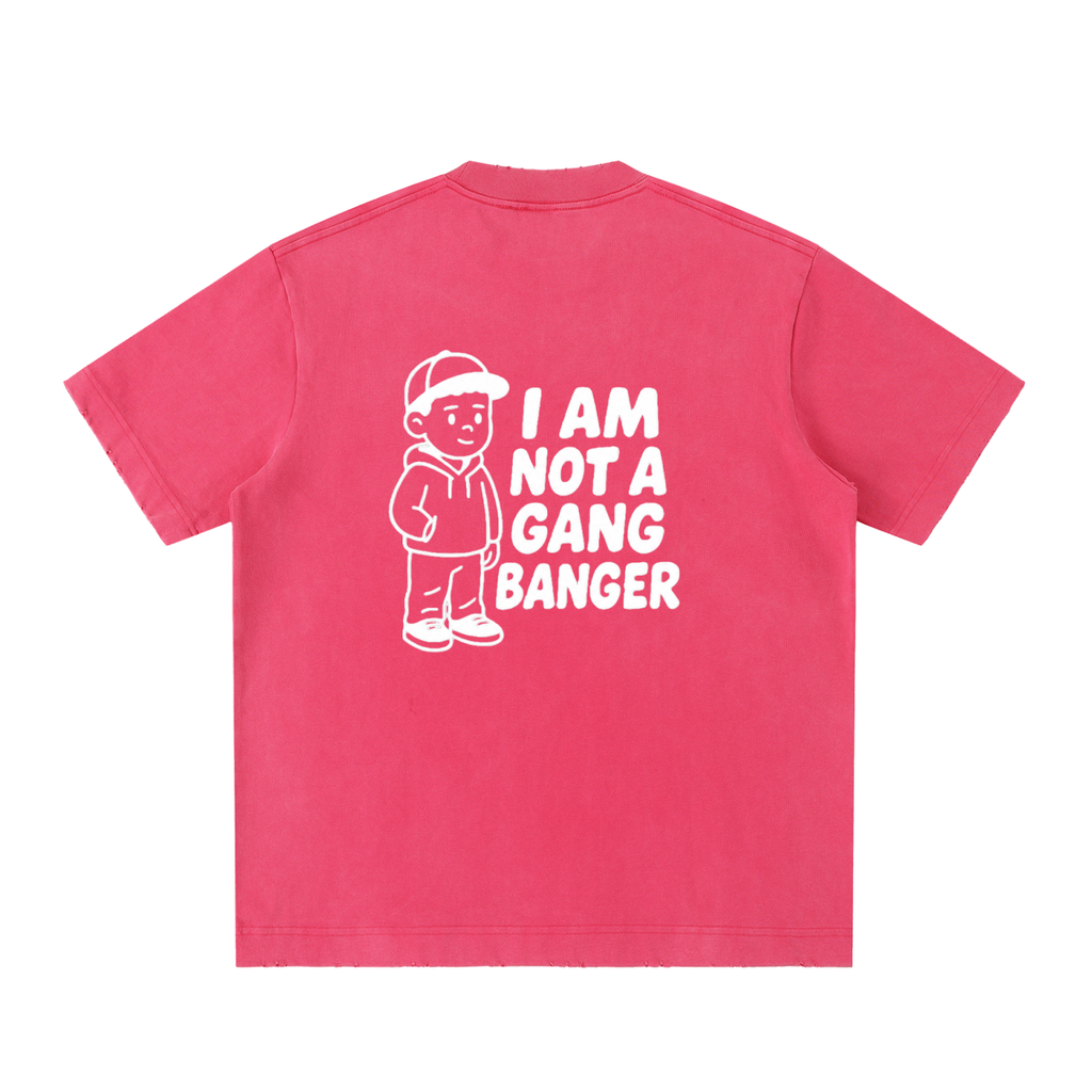 Heavyweight Vintage Washed Frayed T-Shirt
