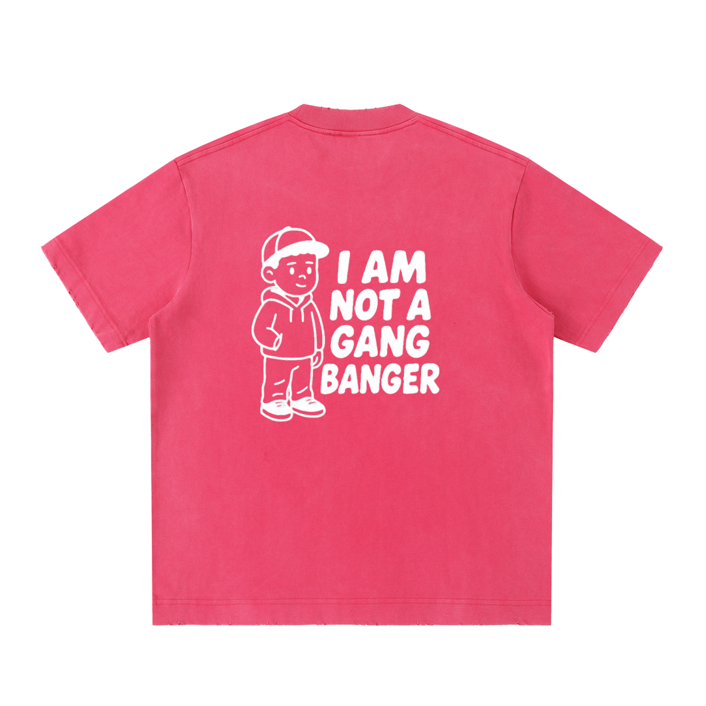 Heavyweight Vintage Washed Frayed T-Shirt